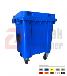 Kontejneret e Mbeturinave Plastike Mobile 400 Liter