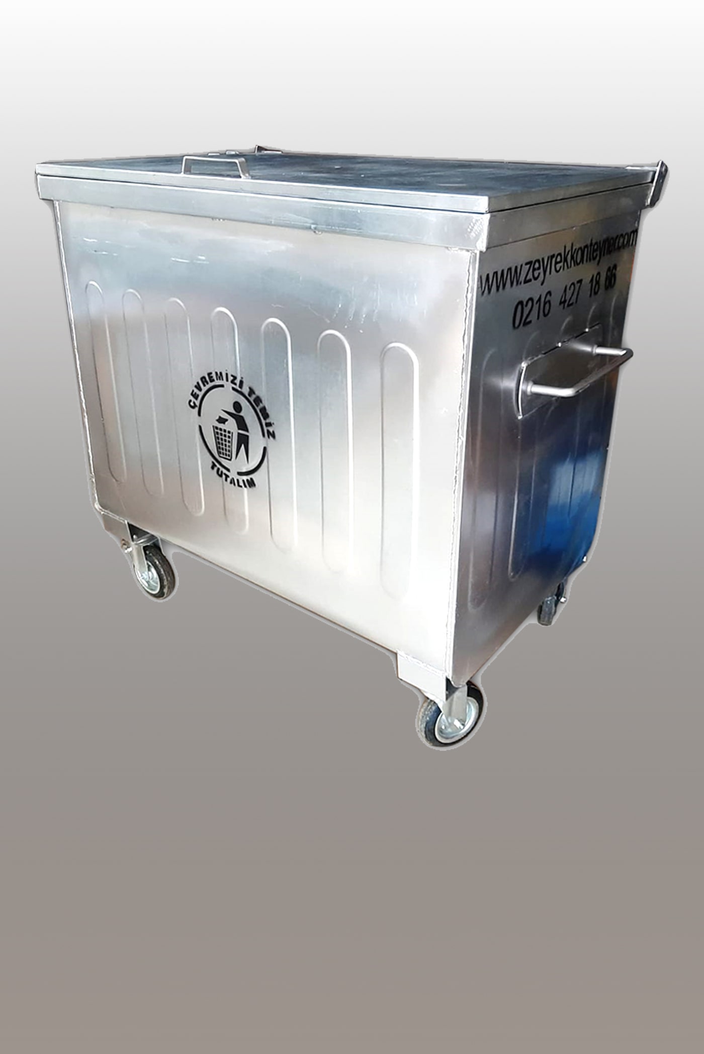 METAL WASTE CONTAINER