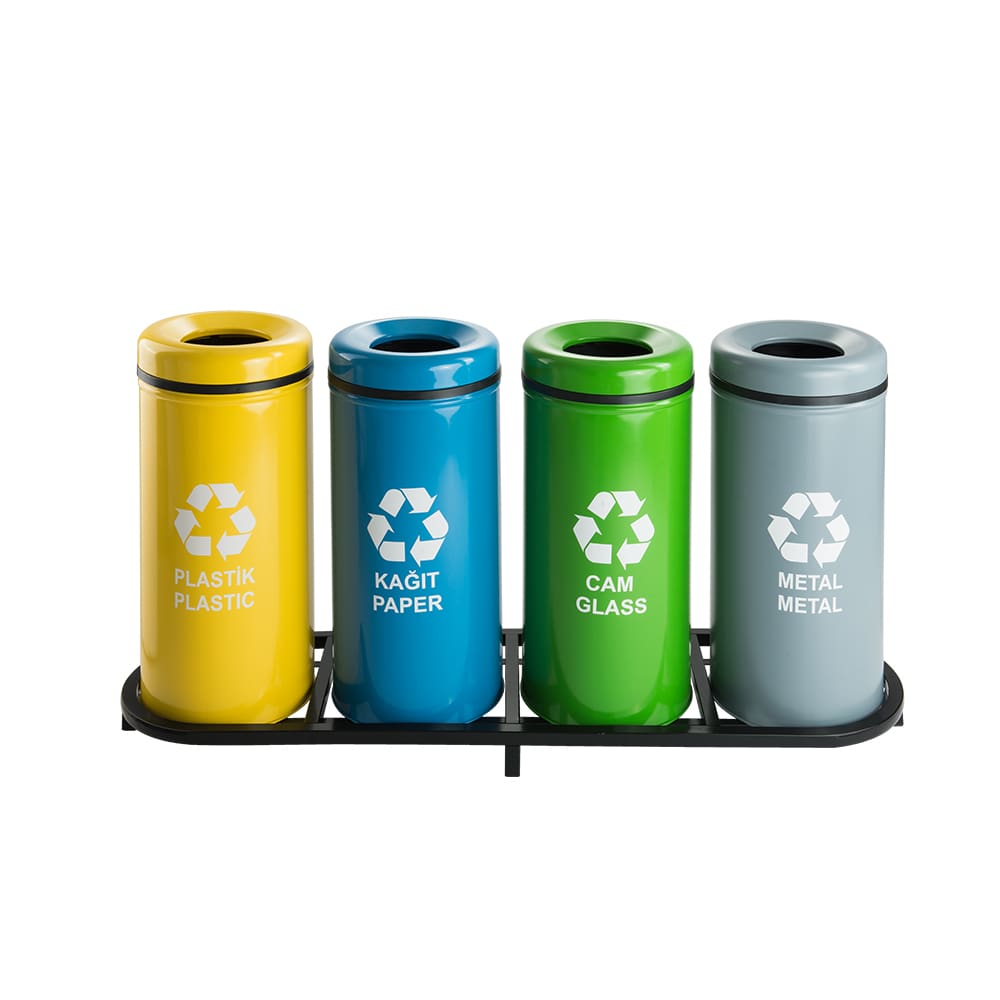 1003A Boyalı 4 Bölmeli Sıfır Atık Geri Dönüşüm Seti 1003A Boyalı 4 Bölmeli Sıfır Atık Geri Dönüşüm Seti