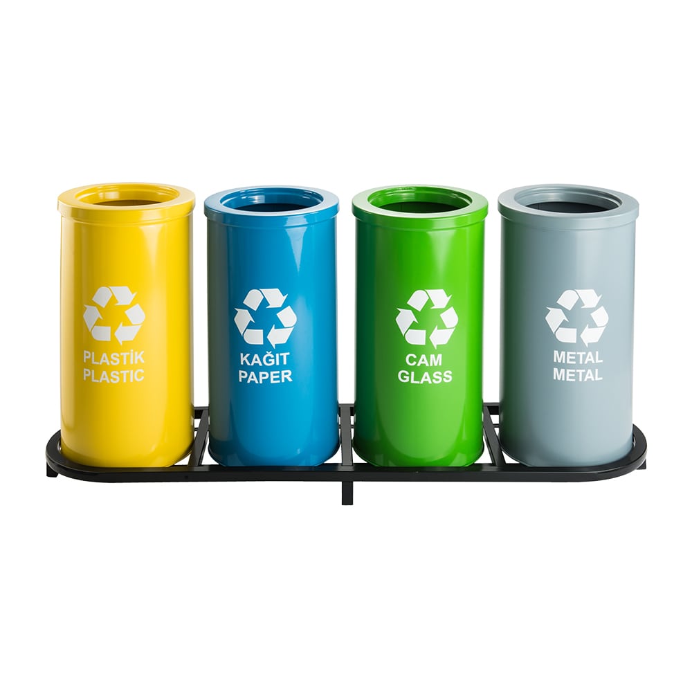 1009A Boyalı 4 Bölmeli Sıfır Atık Geri Dönüşüm Seti 1009A Boyalı 4 Bölmeli Sıfır Atık Geri Dönüşüm Seti