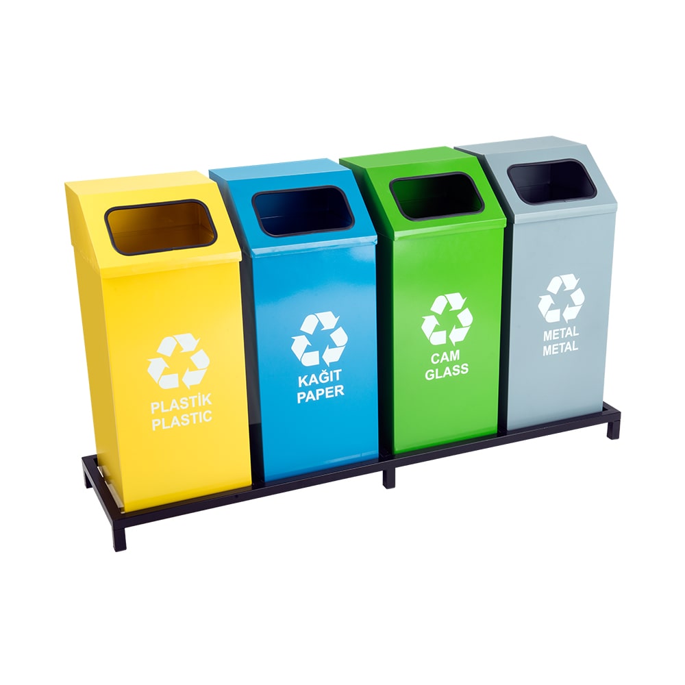 1017A Boyalı 4 Bölmeli Sıfır Atık Geri Dönüşüm Seti 1017A Boyalı 4 Bölmeli Sıfır Atık Geri Dönüşüm Seti