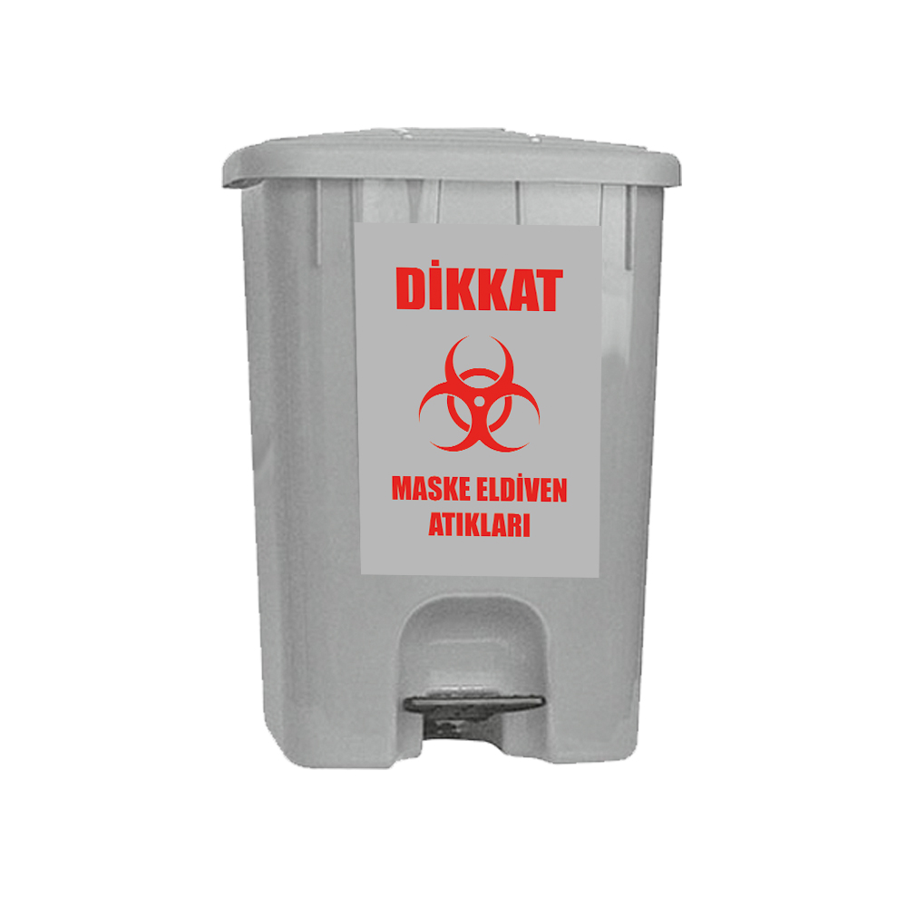 65 Litre Maske ve Eldiven Atık Kovası 65 Litre Maske ve Eldiven Atık Kovası