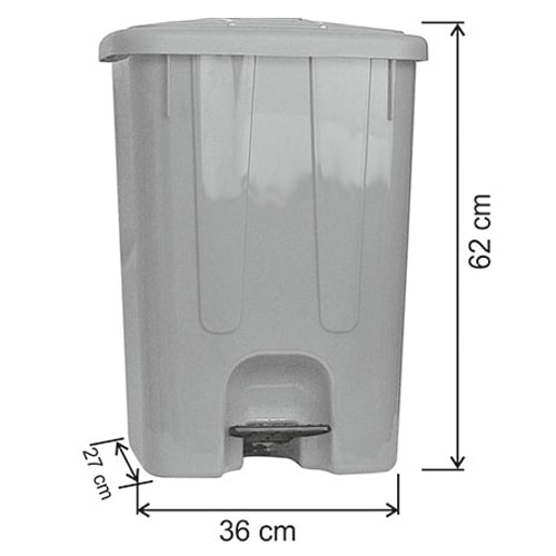 65 Litre İç Mekan Plastik Çöp Kovası 7143 65 Litre İç Mekan Plastik Çöp Kovası 7143