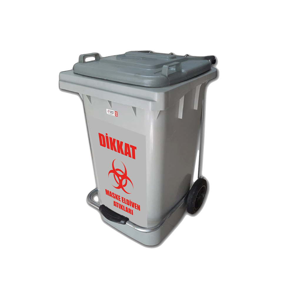 85 Litre Pedallı Maske ve Eldiven Atık Konteyneri 85 Litre Pedallı Maske ve Eldiven Atık Konteyneri