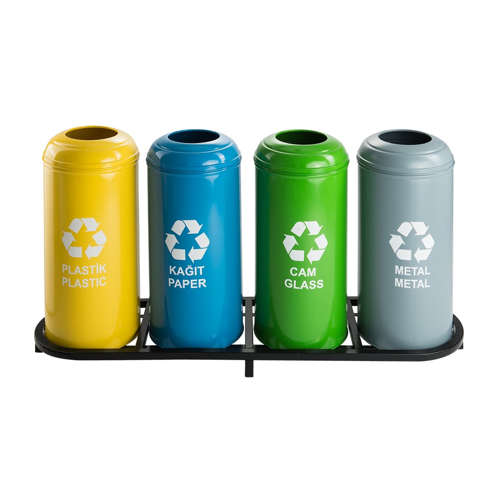 1007A Boyalı 4 Bölmeli Sıfır Atık Geri Dönüşüm Seti 1007A Boyalı 4 Bölmeli Sıfır Atık Geri Dönüşüm Seti