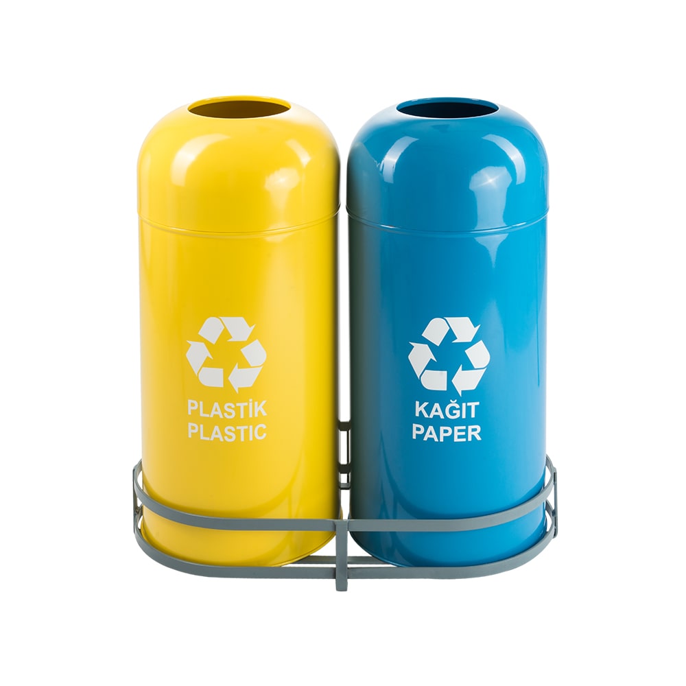 1011C Boyalı 2 Bölmeli Sıfır Atık Geri Dönüşüm Seti 1011C Boyalı 2 Bölmeli Sıfır Atık Geri Dönüşüm Seti