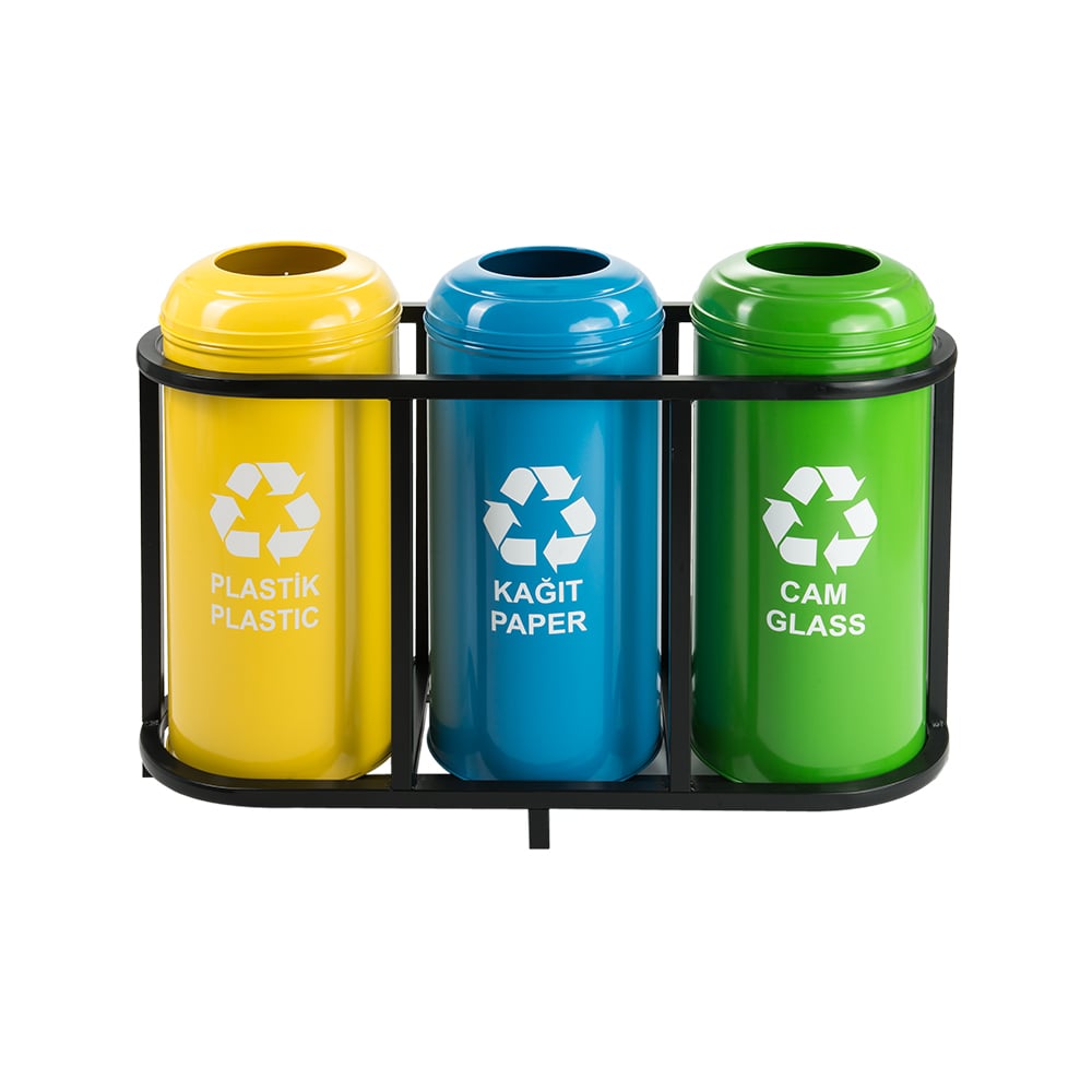 1015B Boyalı 3 Bölmeli Sıfır Atık Geri Dönüşüm Seti 1015B Boyalı 3 Bölmeli Sıfır Atık Geri Dönüşüm Seti