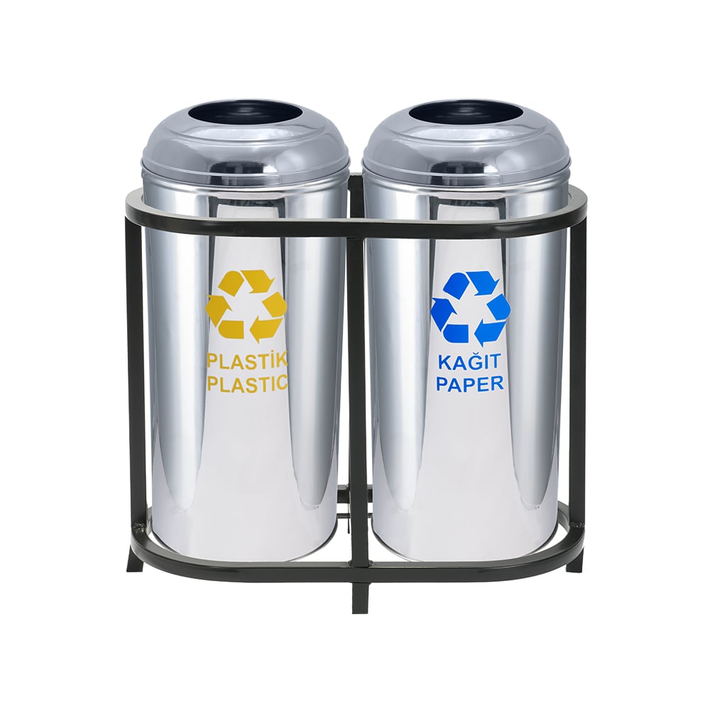 1016C Paslanmaz 2 Bölmeli Sıfır Atık Geri Dönüşüm Seti 1016C Paslanmaz 2 Bölmeli Sıfır Atık Geri Dönüşüm Seti