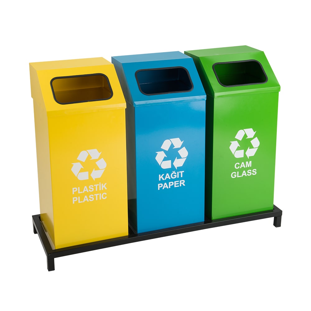 1017B Boyalı 3 Bölmeli Sıfır Atık Geri Dönüşüm Seti 1017B Boyalı 3 Bölmeli Sıfır Atık Geri Dönüşüm Seti