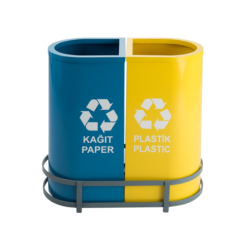1021C Boyalı 2 Bölmeli Sıfır Atık Geri Dönüşüm Seti 1021C Boyalı 2 Bölmeli Sıfır Atık Geri Dönüşüm Seti