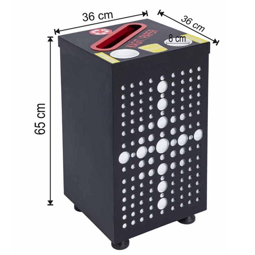 2507 Boyalı Tek Bölme Bardaklık Sıfır Atık Geri Dönüşüm Kovası 2507 Boyalı Tek Bölme Bardaklık Sıfır Atık Geri Dönüşüm Kovası