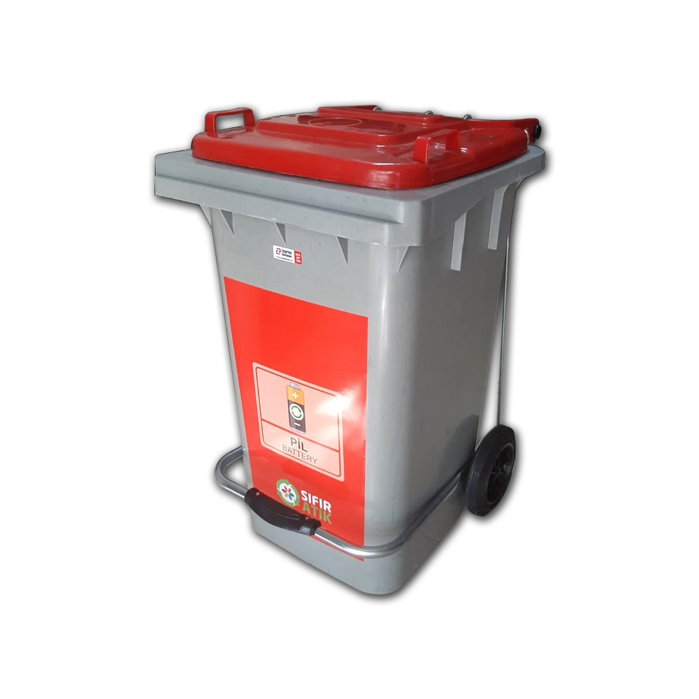 85 Litre Plastik Pedallı Sıfır Atık Geri Dönüşüm Kovası (Pil Atıklar) 85 Litre Plastik Pedallı Sıfır Atık Geri Dönüşüm Kovası (Pil Atıklar)