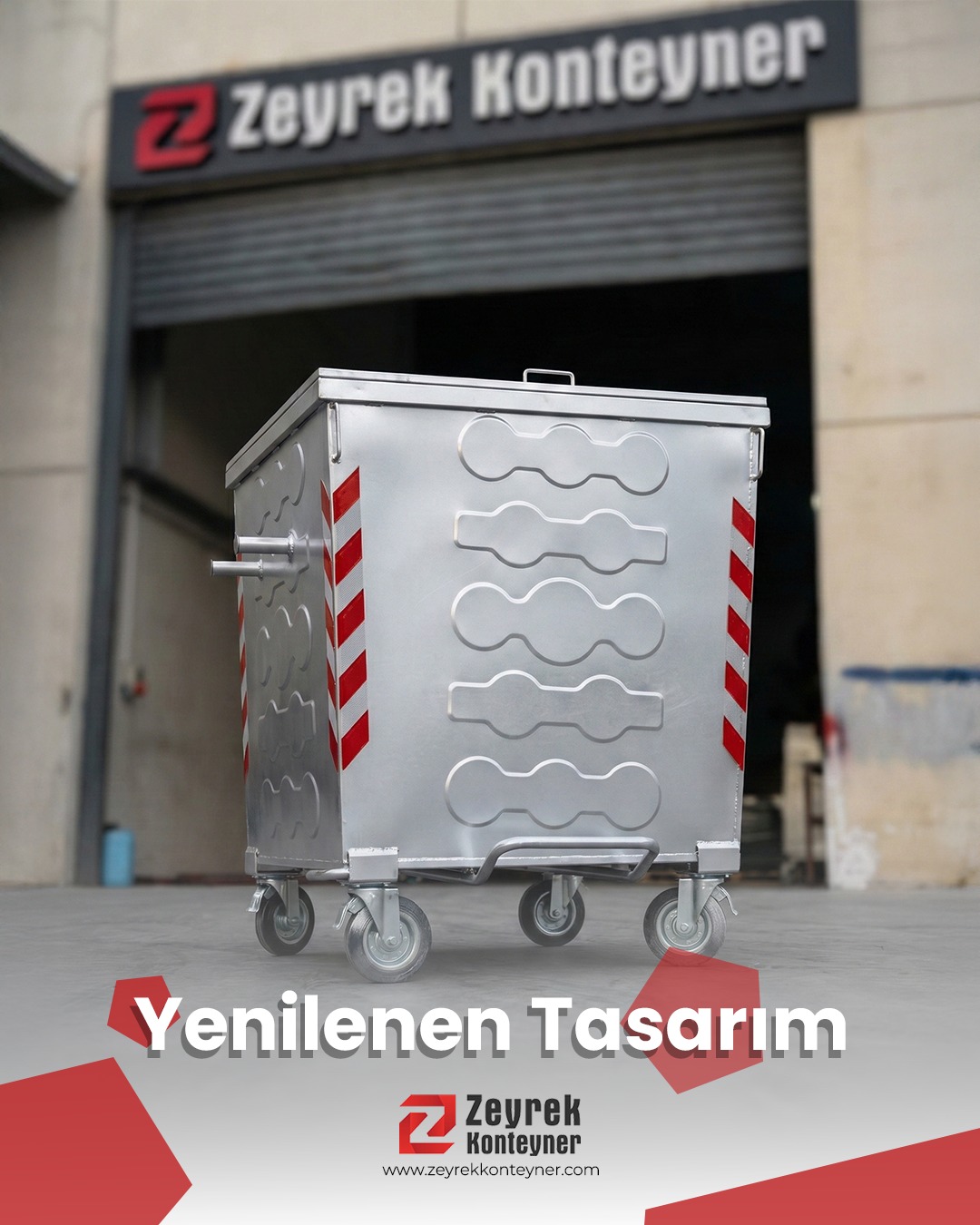 Metal Çöp Konteyneri