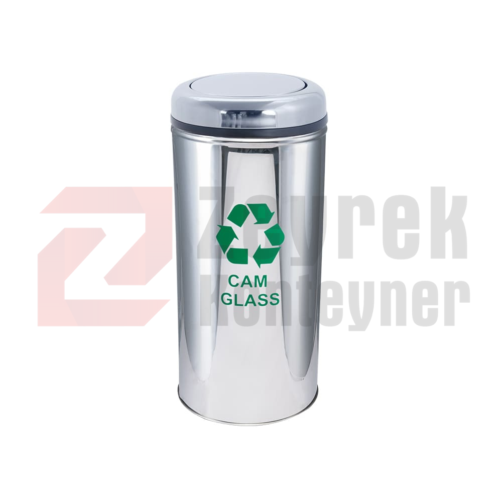 1002D Paslanmaz Tekli Sıfır Atık Geri Dönüşüm Kovası