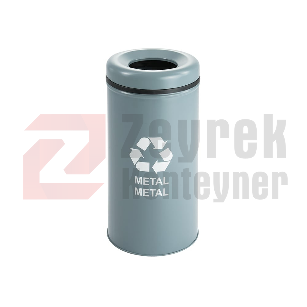 1003D Boyalı Tekli Sıfır Atık Geri Dönüşüm Kovası