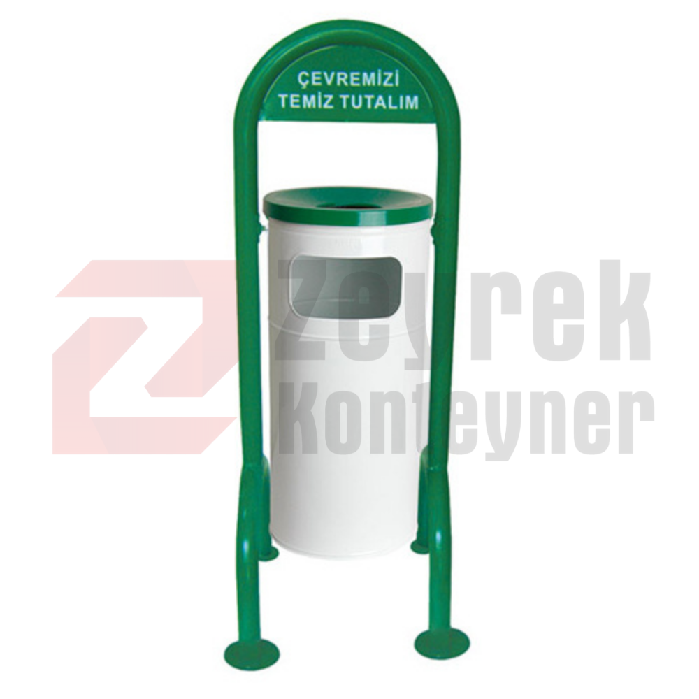 1701 Boyalı Bahçe Çöp Kovası