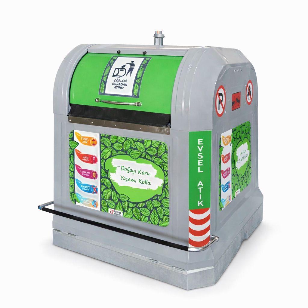 2500 Litre Yer Üstü Çöp Konteyneri