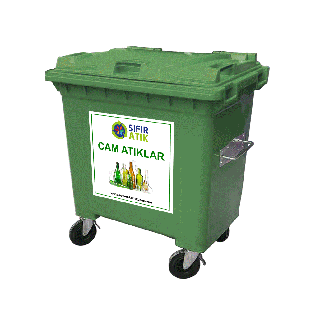 770 Litre Sıfır Atık Geri Dönüşüm Çöp Konteyneri