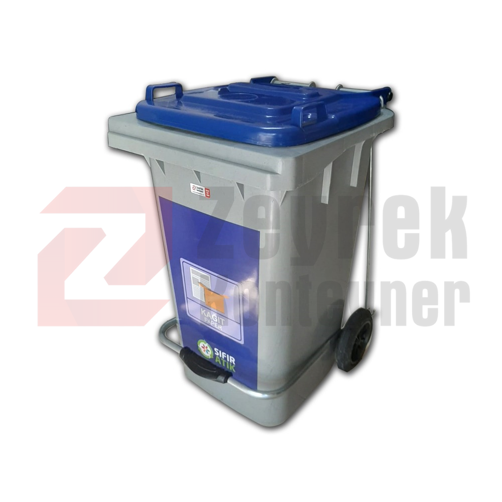 85 Litre Plastik Pedallı Sıfır Atık Geri Dönüşüm Konteyneri