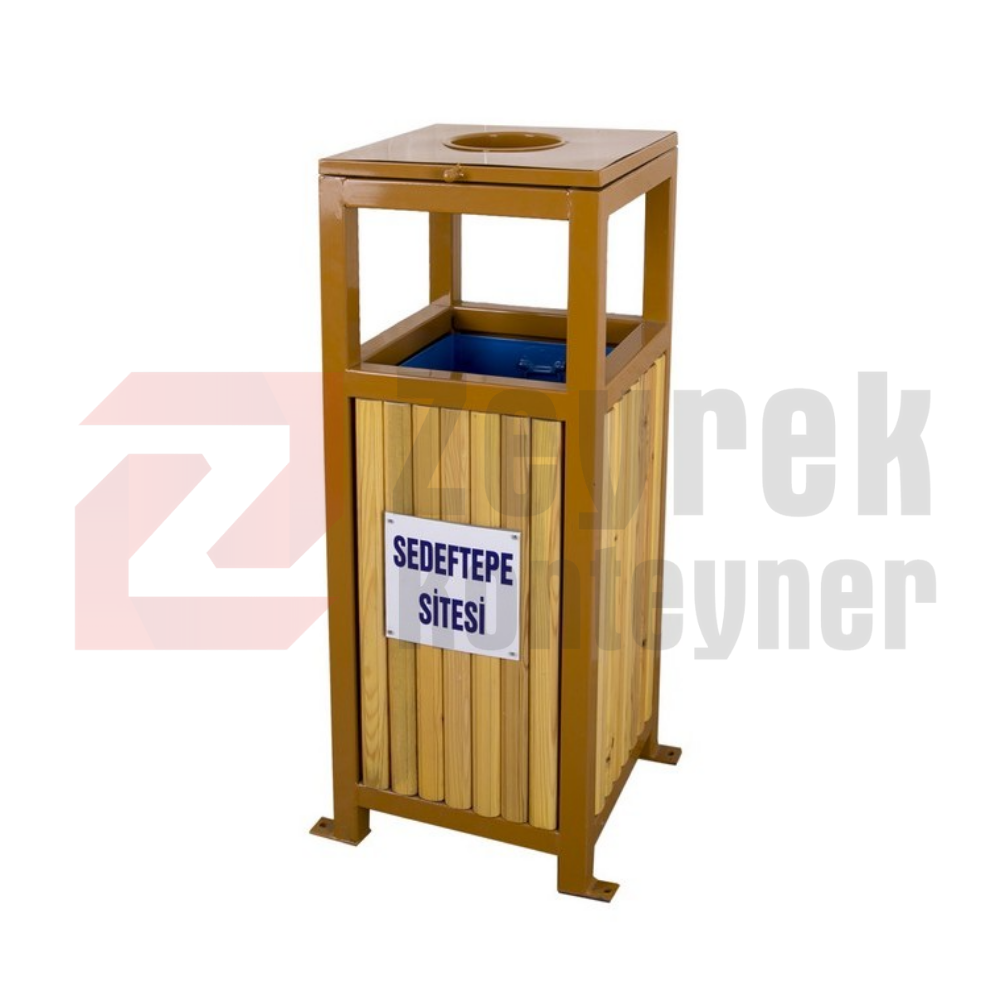 Ahşap Dış Mekan Çöp Kovası